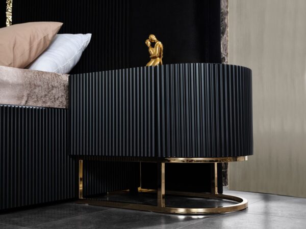 dar3 Dark Black Yatak Odası Takımı