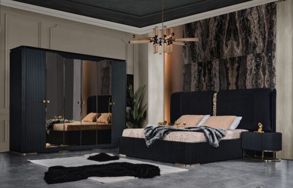 dark Dark Black Yatak Odası Takımı